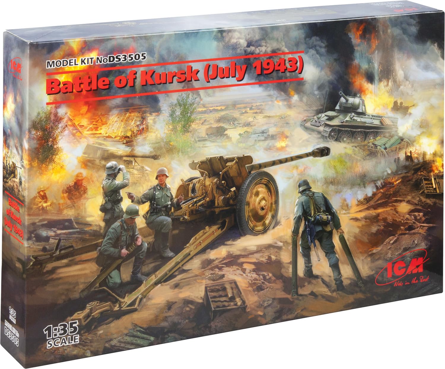 

ICM 1/35 Scale Battle of Kursk Set, July 1943, Plastic Model Kit DS3505