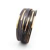 Multilayer PU Leather Women's Bracelet  Magnet Buckle Color Jewelry Accessories