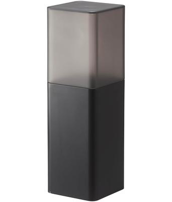 Yamazaki Cutlery Stand with W8 X D8 X with 5373 Lid, Black, Approx. H25cm, Tower, Dustproof, Dividers,