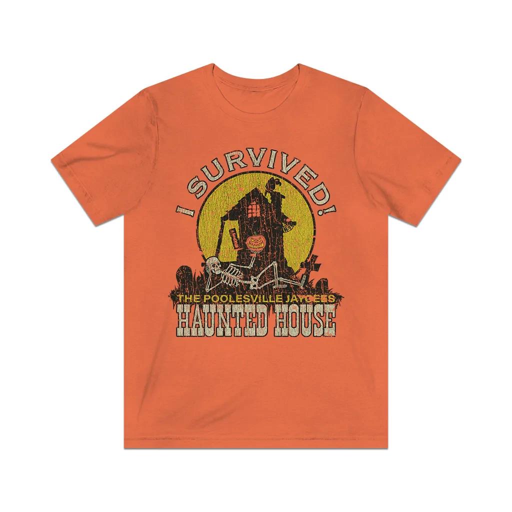 

Poolesville Haunted House Survivor 1980 Vintage Men s T shirt S