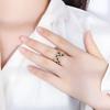 Jewelry Copper Bottom Gold-Plated Simulation Treasure Ring Retro Style Ring Shining Diamond-Encrusted Women'S Ring