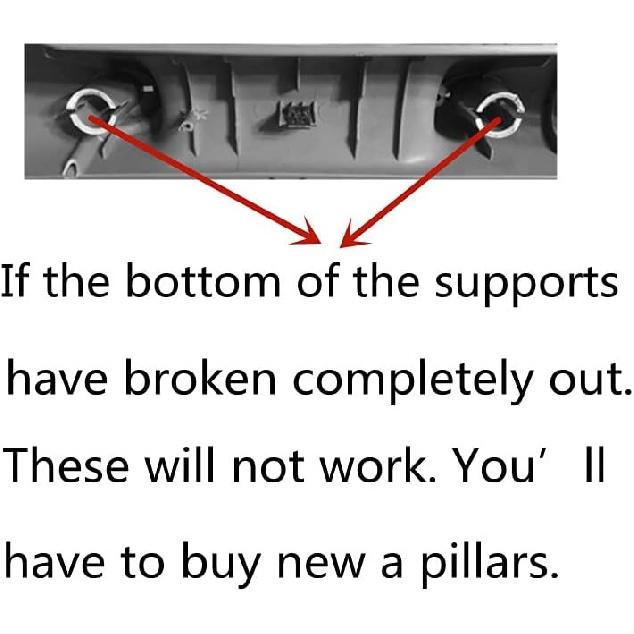 A Pillar Grab Handle Repair Aluminum Compatible with 02-09 Ram 1500 2500 3500