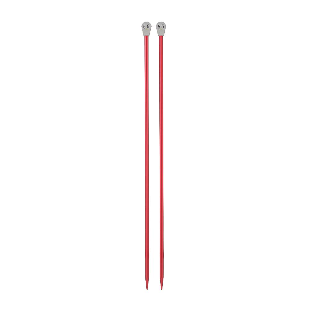 2Pcs/set 35cm 2.0-12mm Single Pointed Knitting Needles Pins Straight Aluminum DIY Weaving Tool Long Sweater Scarf Needle
