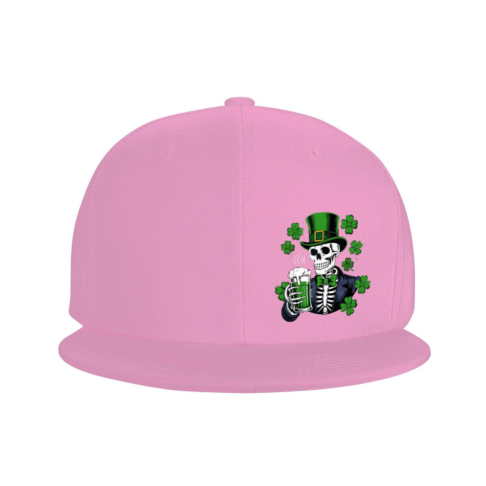 

Скелет Лепрекон Пьет Пиво День Святого Патрика Кепка-Snapback Регулируемая Бейсболка для Взрослых One Size