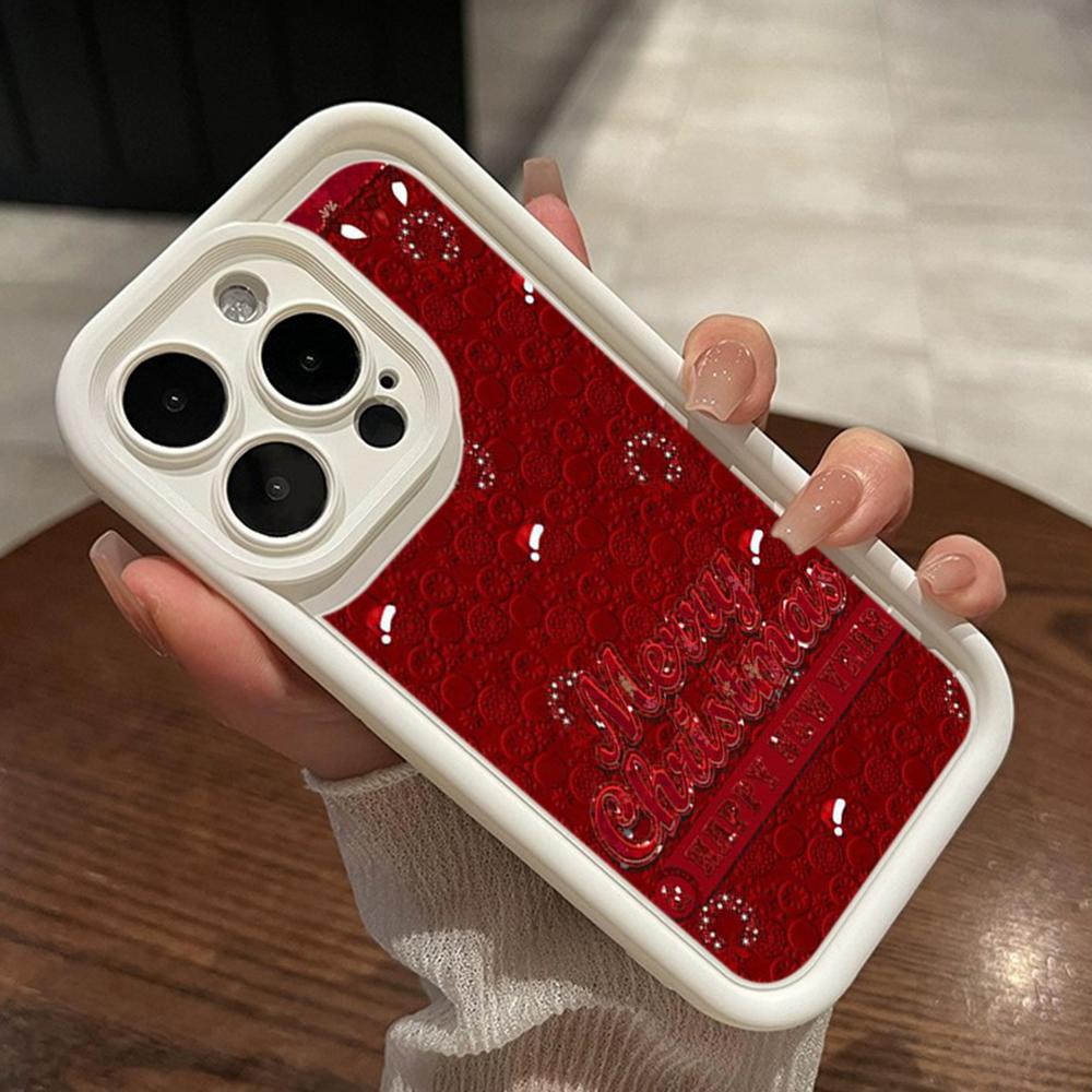 Ae114 Merry Christmas Christmas Tree Art Phone Cases for iPhone 16 14 13 11 Pro Max 15 7 8 6s Plus 12 Mini XR XS Max Angel Eye Ladder Protective Cover