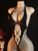 Transparent Fishnet Women Bodystockings Sexy Lingerie Open Crotch Hot Bodysuit Erotic Crotchless Sling Black Exotic Costumes
