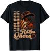 Melanin Rodeo Queen Country African-American Cowgirl T-Shirt 1