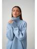 Autumn/Winter 2024 Solid Color High-Neck Casual Loose Knit Sweater
