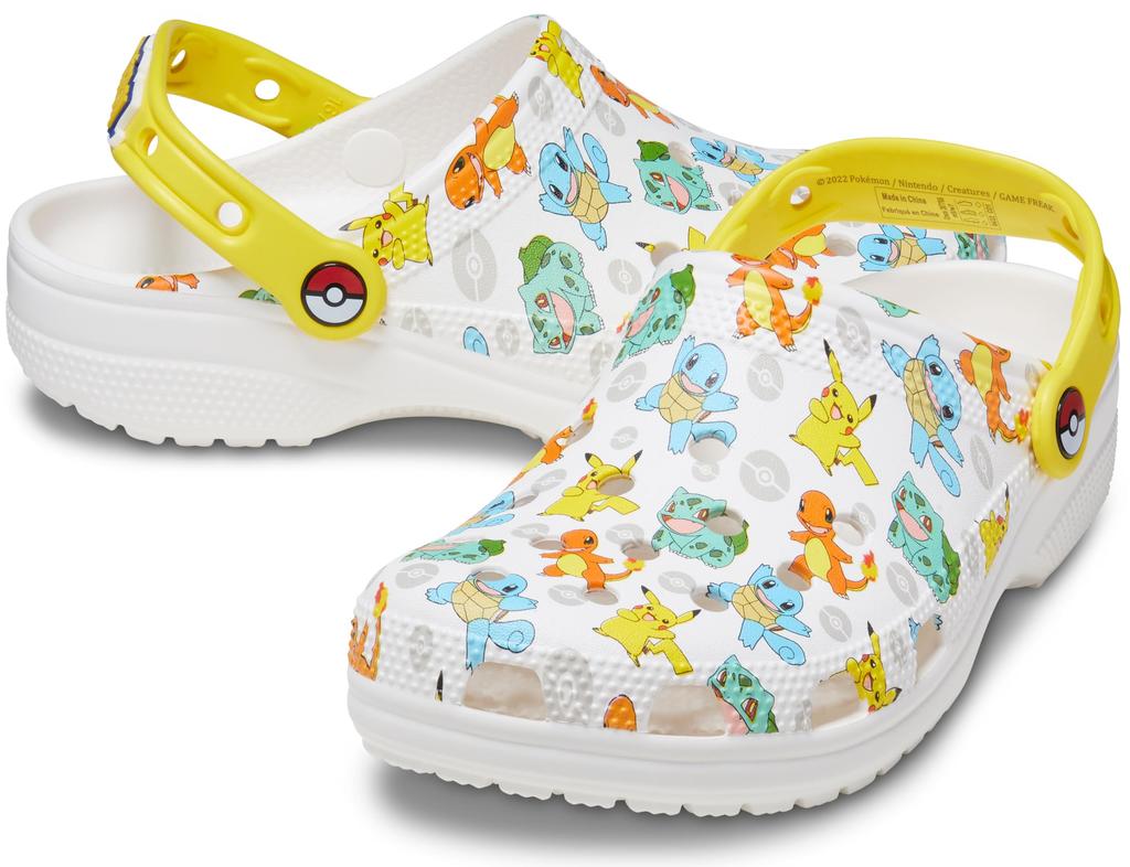 Crocs Unisex Classic Pokemon Clog 24cm 2.0 Sandalen, Weiß/Multi,