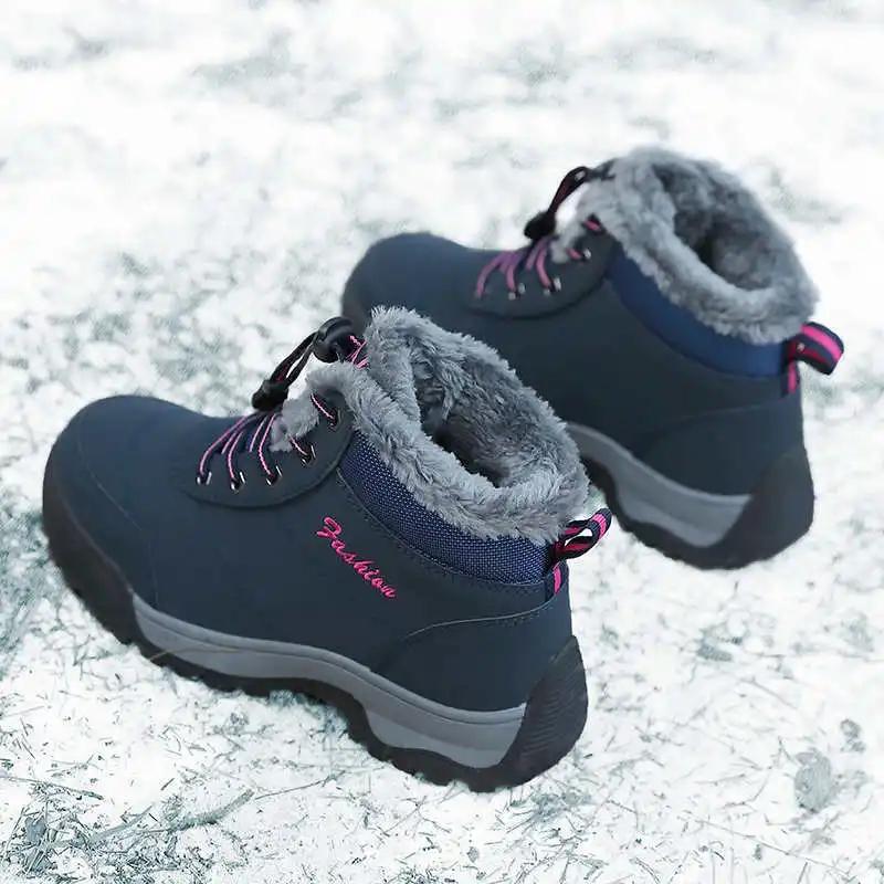 Fashion Heated Slip Resistant Trekking Shoes Women Brown Women Sneakers Hiking Boots Sport Wide Fit Sneskers Trend Snaeaker Brands