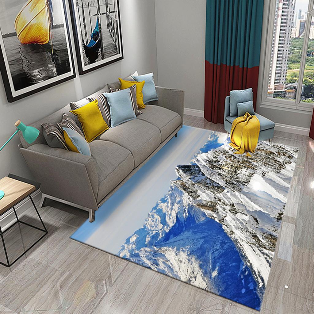 Rutschfester Flur, Schlafzimmer, Badezimmer, Küche, Bodenmatte, Veranda, Fußmatte, Schneeberglandschaft, Teppich