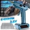 5400MAh Cordless Hot Melt Glue Guns With 100/50/20pc Glue Sticks Copper Nozzle Rechargeable Hot Glue Guns DIY Craft Repair Tool USB 80W