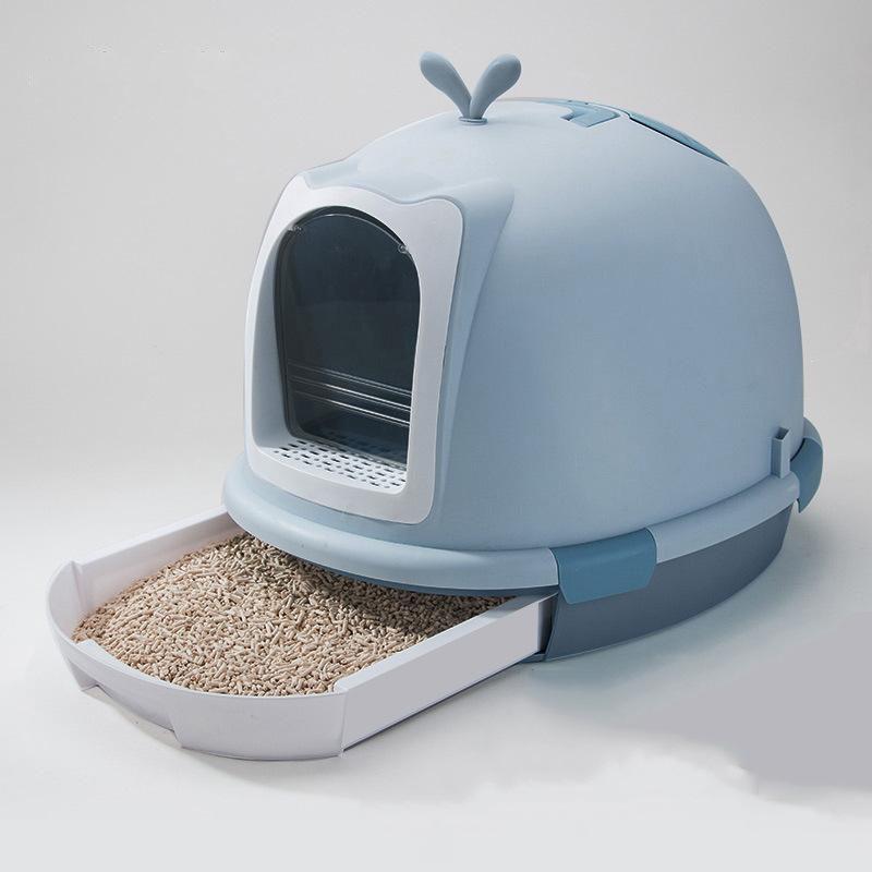 Cheap Cat Litter Box Fully Enclosed Drawer Type Toilet Extra Large Poop