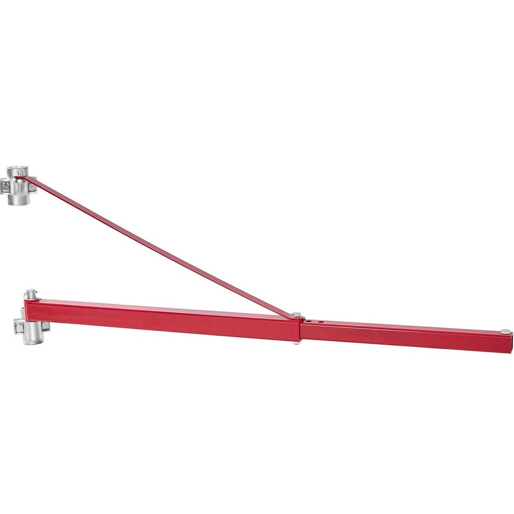 Electric Hoist Support Arm, 600 Kg Max Load Capacity, Electric Hoist Holder Swing Arm, Steel Hoist Frame, 180° Swivel Scaffold Hoist Lifting Arm,
