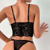 2024 European & American Elegant French Lace Feather Tassel Vest