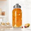 2 Pack Mason Jar Pour Spout Lid - Fits Regular Mouth & Wide Mouth Jars (86mm) - Leak Proof Stainless Steel Flip Cap for Drinking, Salad Dressing &