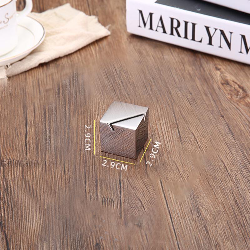 Stainless Steel Menu & Table Number Holder