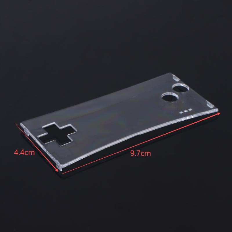 For Gameboy Micro Transparent Clear Front Faceplate Cover For Gbm System Front Shell Case & Protective Film Accessories