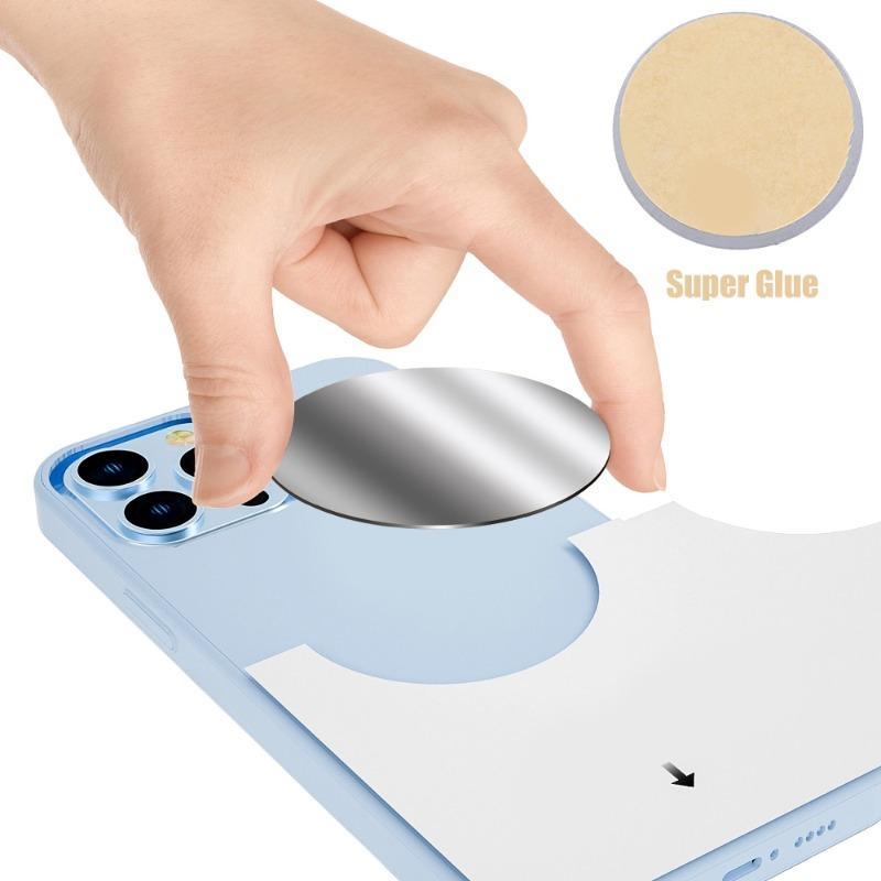 Kovová deska pro magnetický držák telefonu do auta Univerzální stojánek na chytrý telefon do auta Oboustranná samolepka Magnetizační samolepka