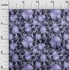 oneOone Cotton Flex Bluish Violet Fabric Florals Sewing Fabric By The Yard Printed Diy Clothing Sewing Supplies 40 Inch