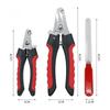 Pet Nail Clippers for Large Dog Nail Trimmer Stainless Steel Scissor Multifunctional Nail Cutter Cat Claw Care Grooming Supplies