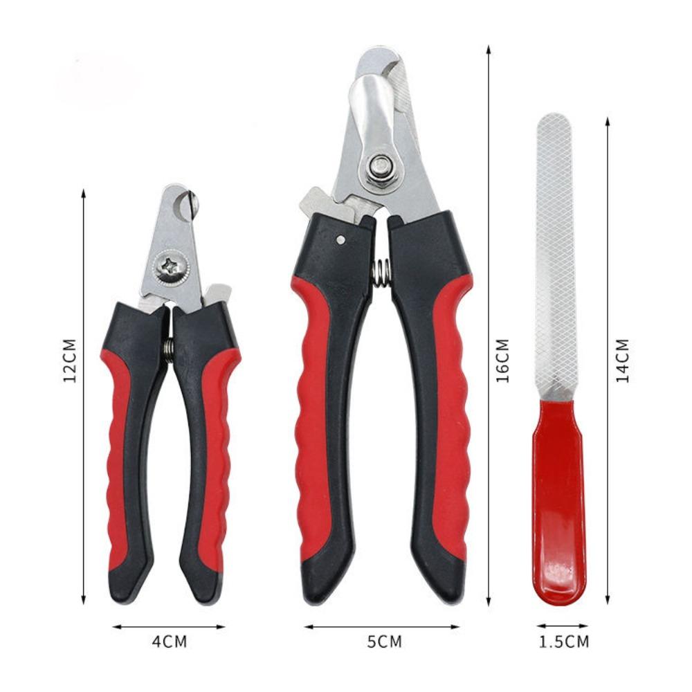 Pet Nail Clippers for Large Dog Nail Trimmer Stainless Steel Scissor Multifunctional Nail Cutter Cat Claw Care Grooming Supplies