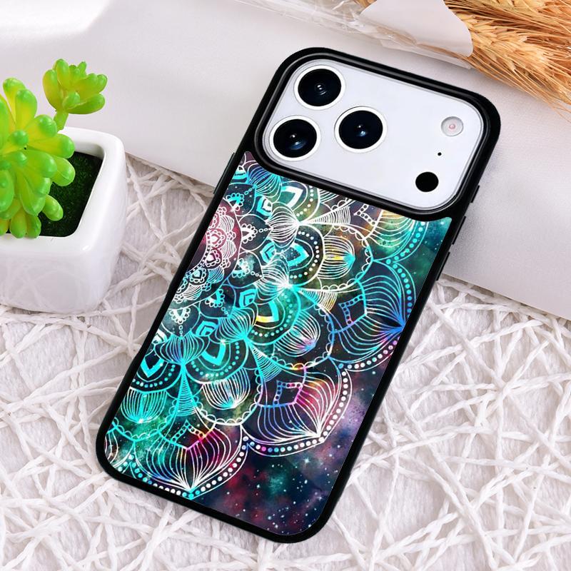 Abstract Mandala Phone Case for iPhone 17 Air 16 15 11 12 14 13 Pro Max Shockproof Cover