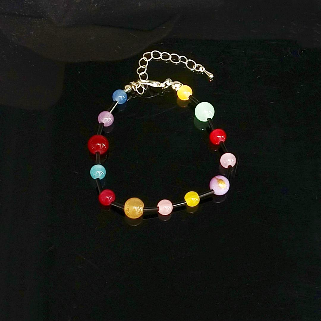 Ожерелье из дофаминовых бусин: Красочное летнее сочетание для создания горячего, нишевого стиля