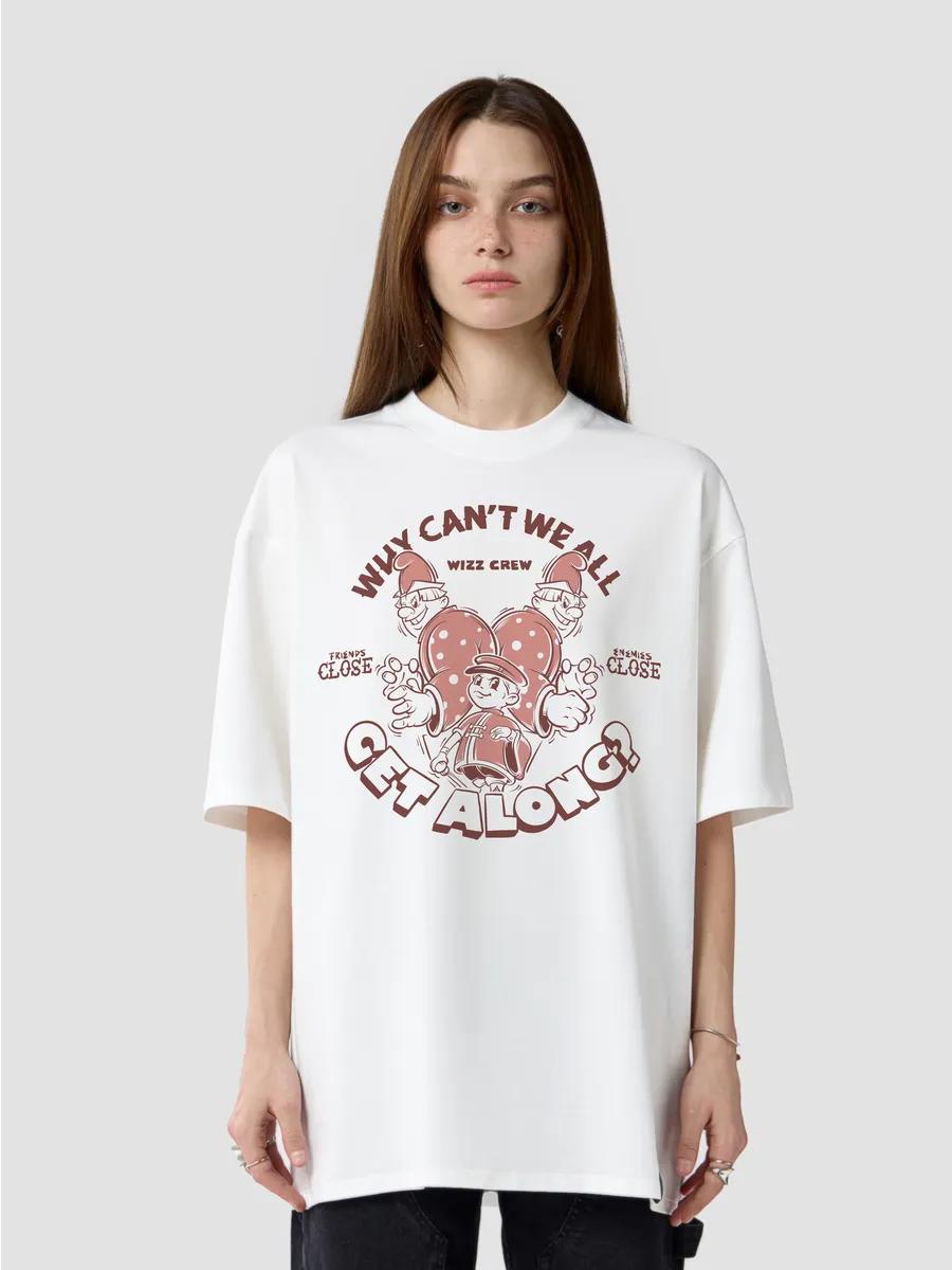 

Oversized T-shirt with Soyuzmultfilm print L