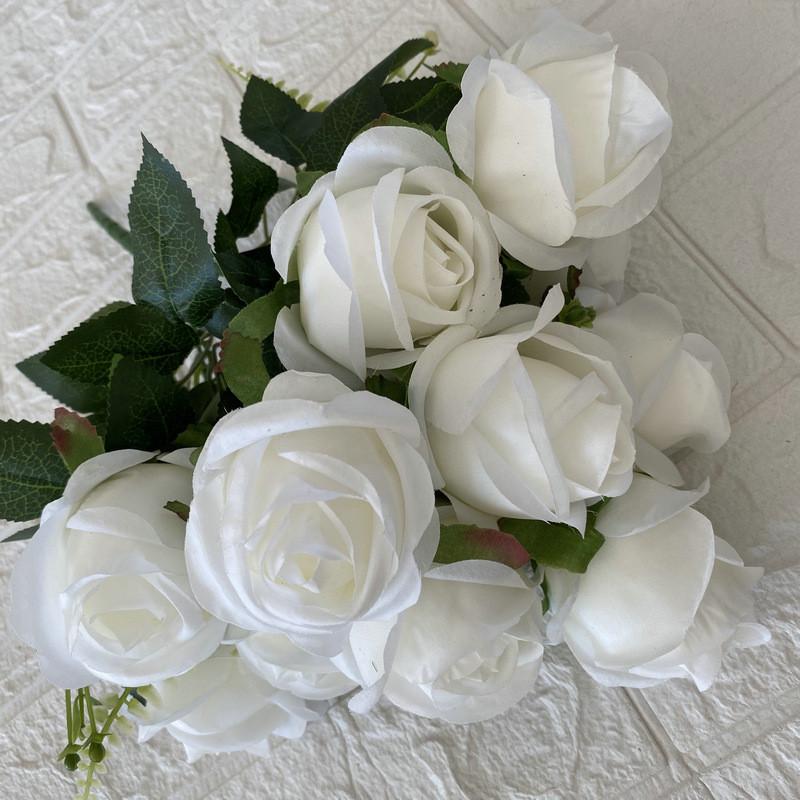 

Luxury Artificial Peony Bouquet For Wedding Home Office Flowers Gift Decorations White