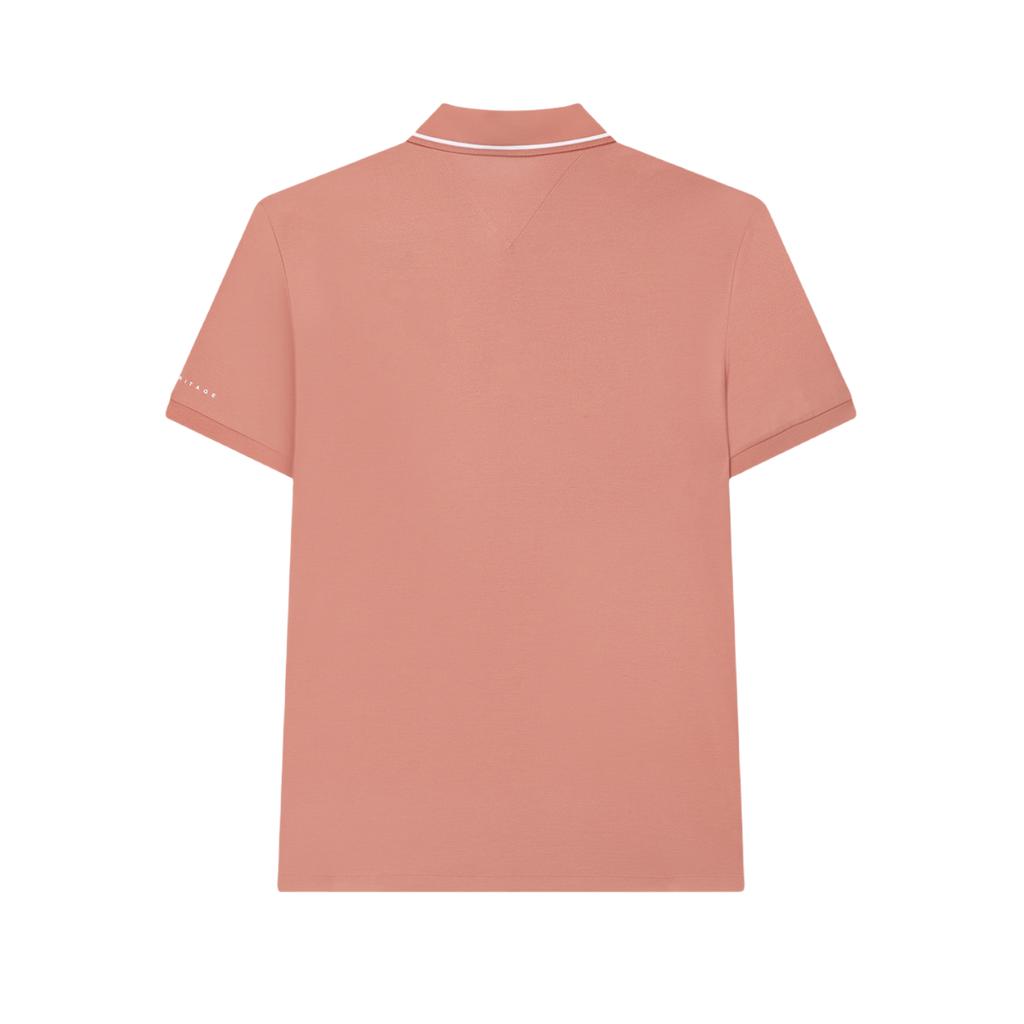 New FILA MODERN HERITAGE Polo Shirt Men's Light Orange Pink F11M421115FPK