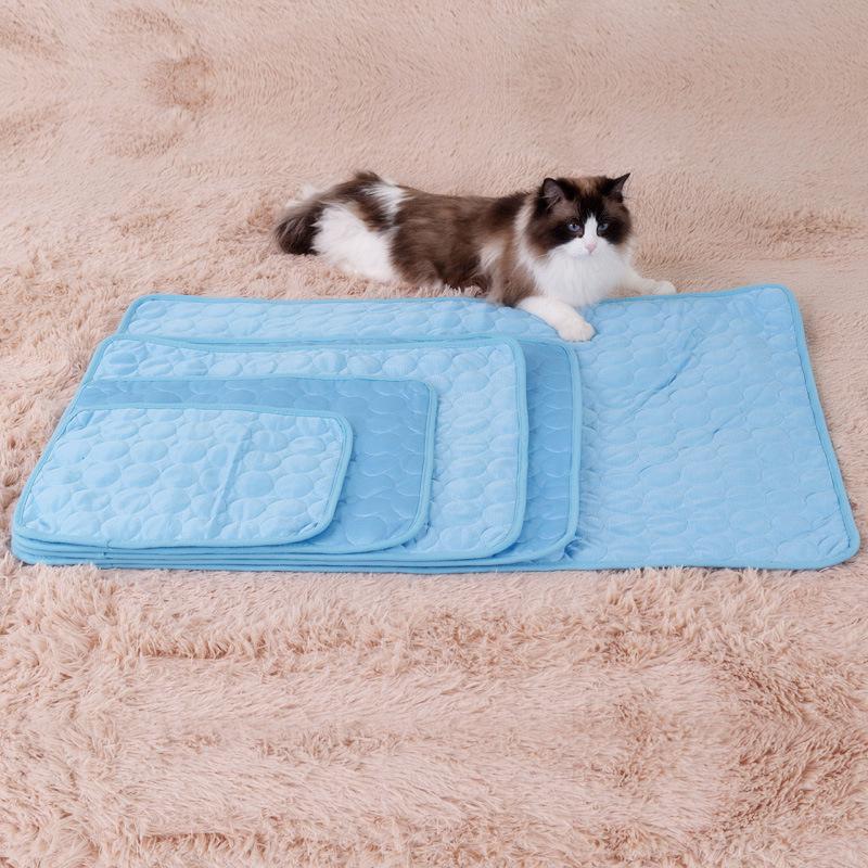 Summer Pet Cooling Mat Cold Ice Silk Cooling Mat  Dog and Cat Mat  Home Car Pet Sofa Cushion Supplies