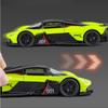 1/32 Scale Aston Martin Valkyrie AMR 001 Supercar Alloy Die Casting Metal Model Car Sound and Light Children's Toy Car Gifts for Boy