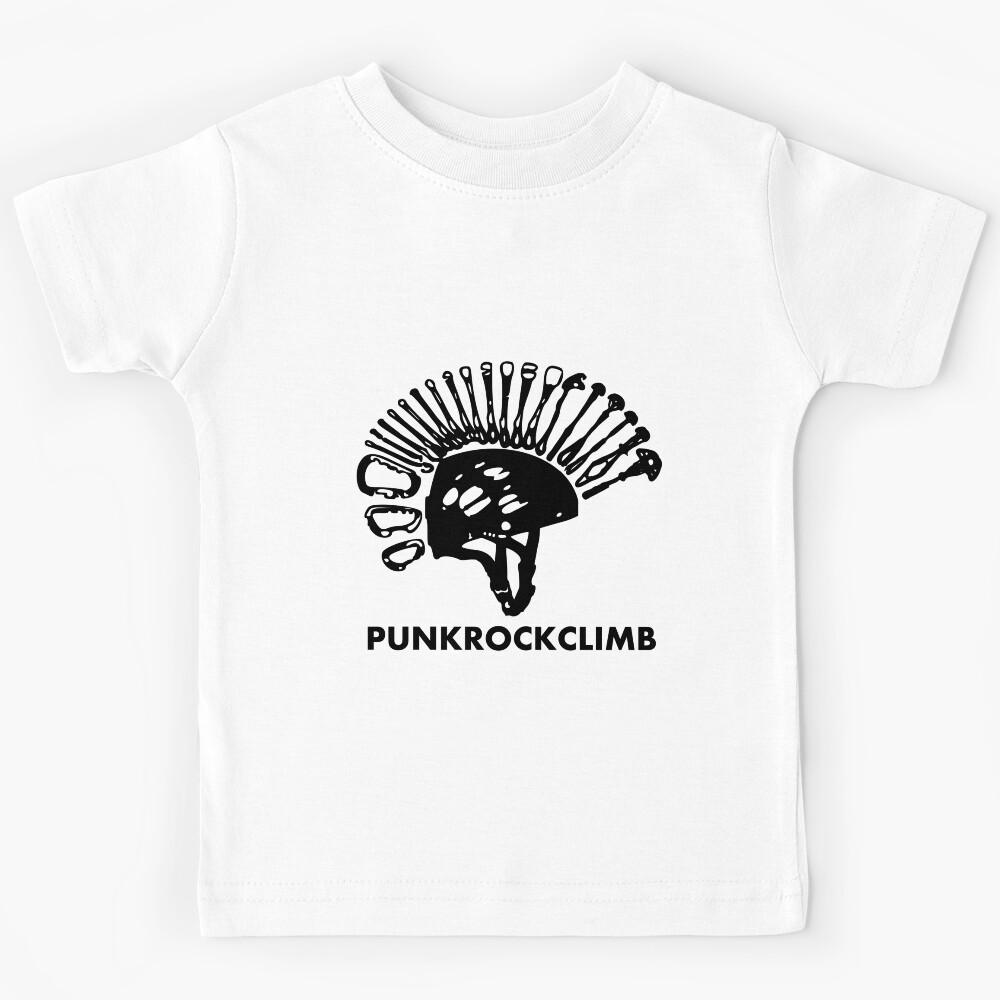 Punkrockclimb Mohawk Updated With Text Kids T-Shirt 110