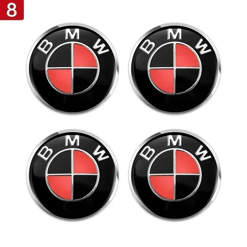 4 SZTUKI 56MM 60MM 65MM Emblematy Samochodowe Naklejki na Dekielki Środkowe Kół do BMW E28 E32 E34 E53 E64 F10 F20 F30 X1 X3 X5 X6 E71 E90 E91