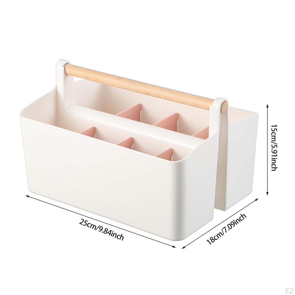 Cosmetic Storage Box Desktop Organizer Stationery TV Remote Holder for Home