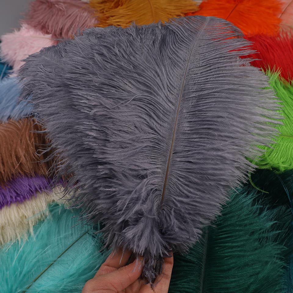 50pcs Ostrich Feathers for Crafts Wedding Decoration Handicraft Accessories Table Centerpieces Carnival Plumas Decor Wholesale