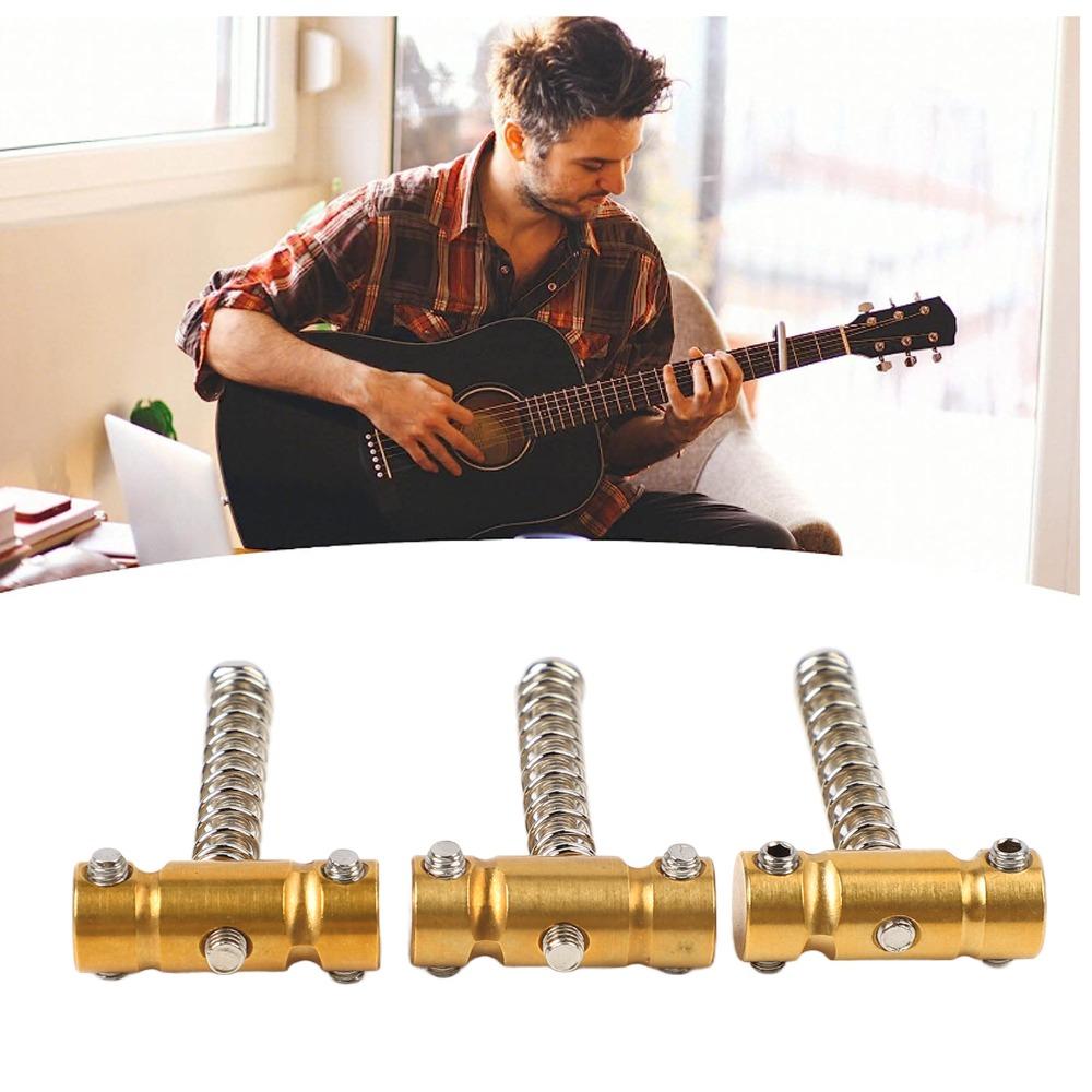 3PCS Brass Material Electric Guitar Saddles 10.8mm String Bridge Saddle Guitar Replacement Parts