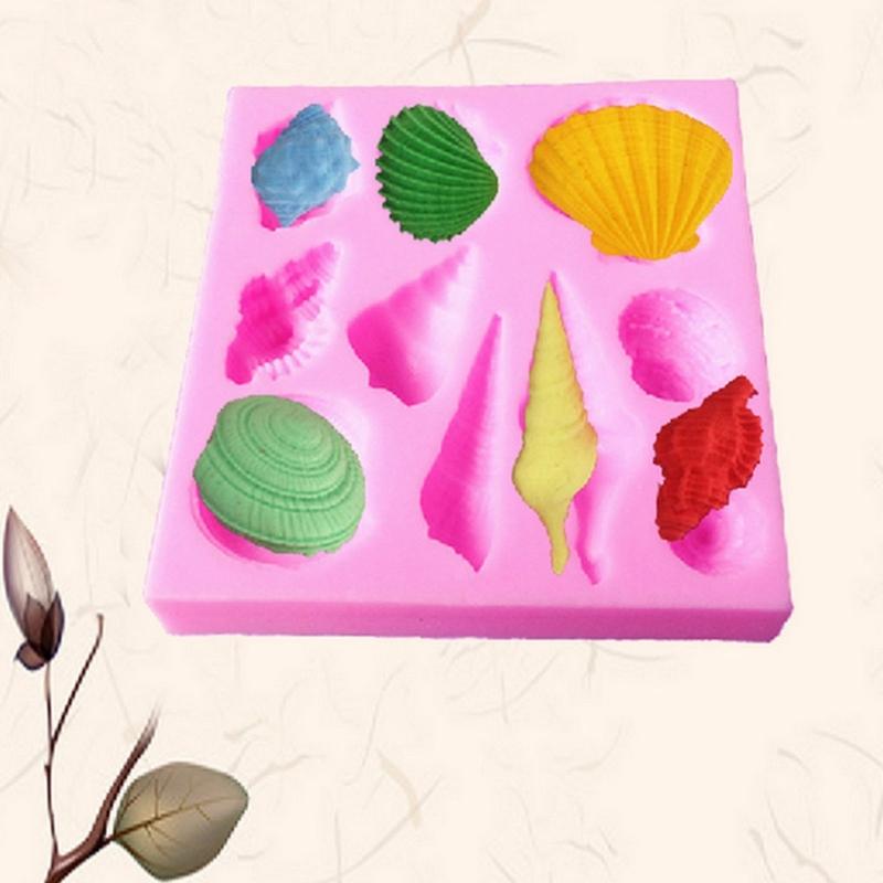 Conch Shell Cake Decorating Tool Heatproof Silicone Mold For Chocolate Jellies Soap Crafting Multiuse Kitchen Essential