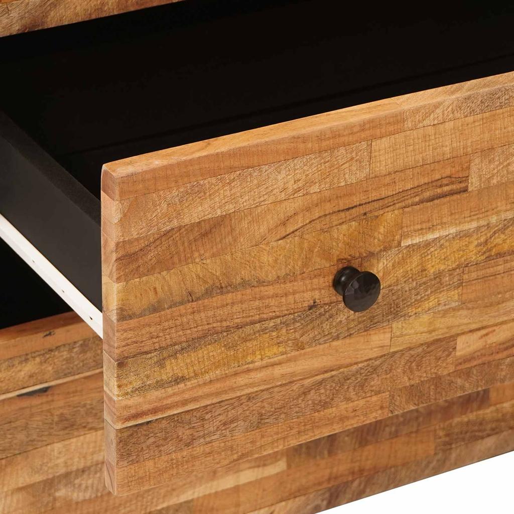 Sideboard 3 pcs Brown 60 x 33 x 75 cm Solid Mango Wood