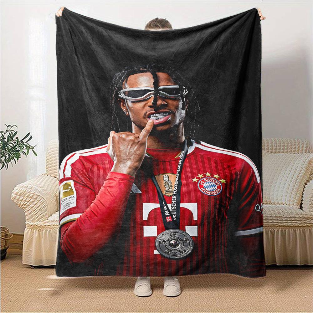 Player Trophy Victory Blankets Flannel Printed Breathable Warm Throw Blanket for Home Office Bedspreads 0708a44