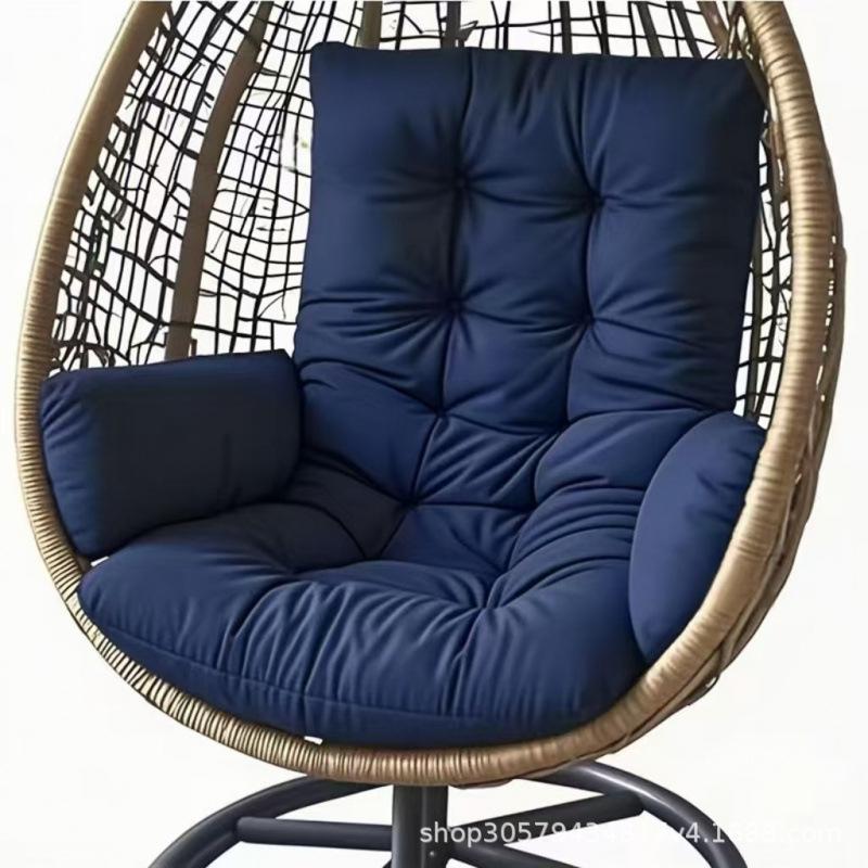 Thickened Hanging Basket Seat with Enlarged Backrest Cushion for Swing, Single Sofa, or Rocking Chair