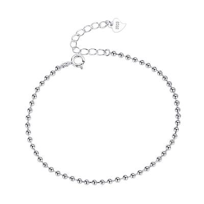 S925 Sterling Silver Small Round Bead Bracelet for Women Simple High-end Creative Temperament Hand Jewelry Ins Niche Jewelry