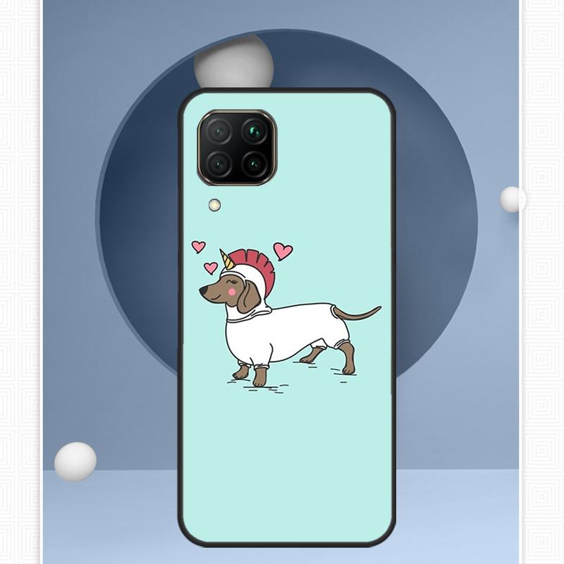 Cartoon Dackel Würstchenhund Für Huawei Nova 12i 12s 11i 8i Y91 Y60 Y70 Y72 Y90 Y61 9 10 SE P20 P40 Lite P30 P60 Pro Hülle
