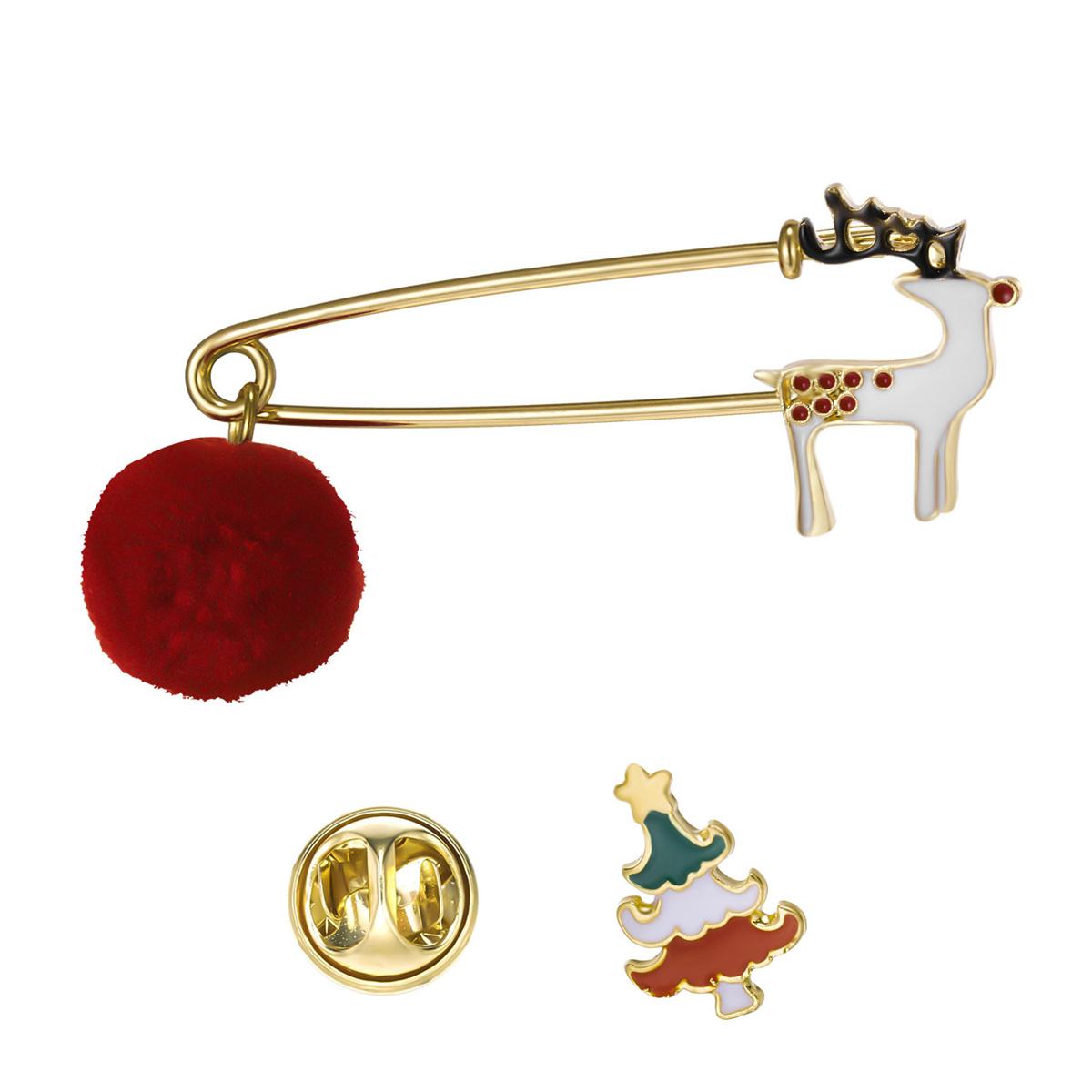 

Rinhoo Merry Christmas Большая брошь-игла для женщин Милая эмалевая брошь Санта-Клауса, луны, рождественской елки, снежинки, лацкан, новогодние украшения