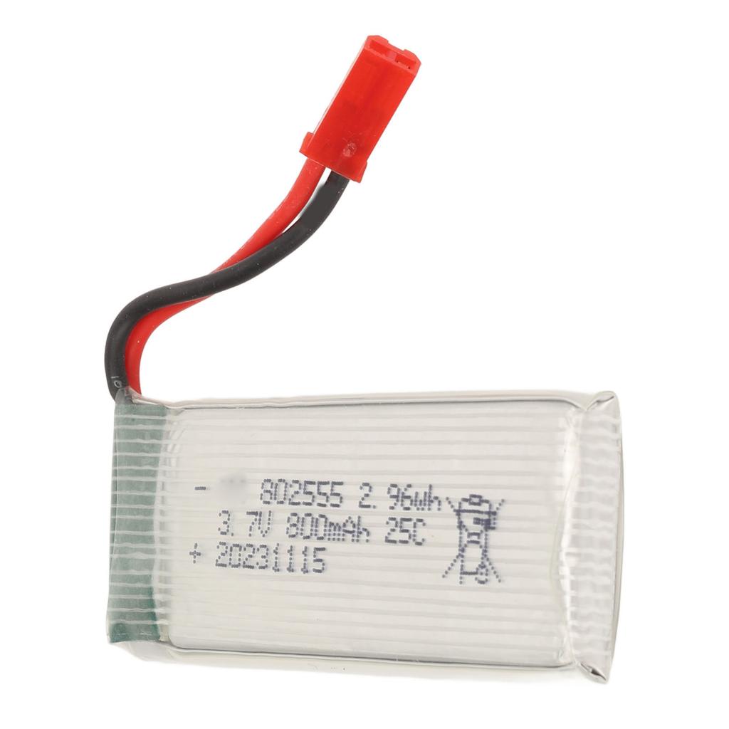 3.7V 800mAh Lithium Battery 3.7V 800mAh 25C Lipo Battery With JST Plug for F181 F163 H12C Quadcopter