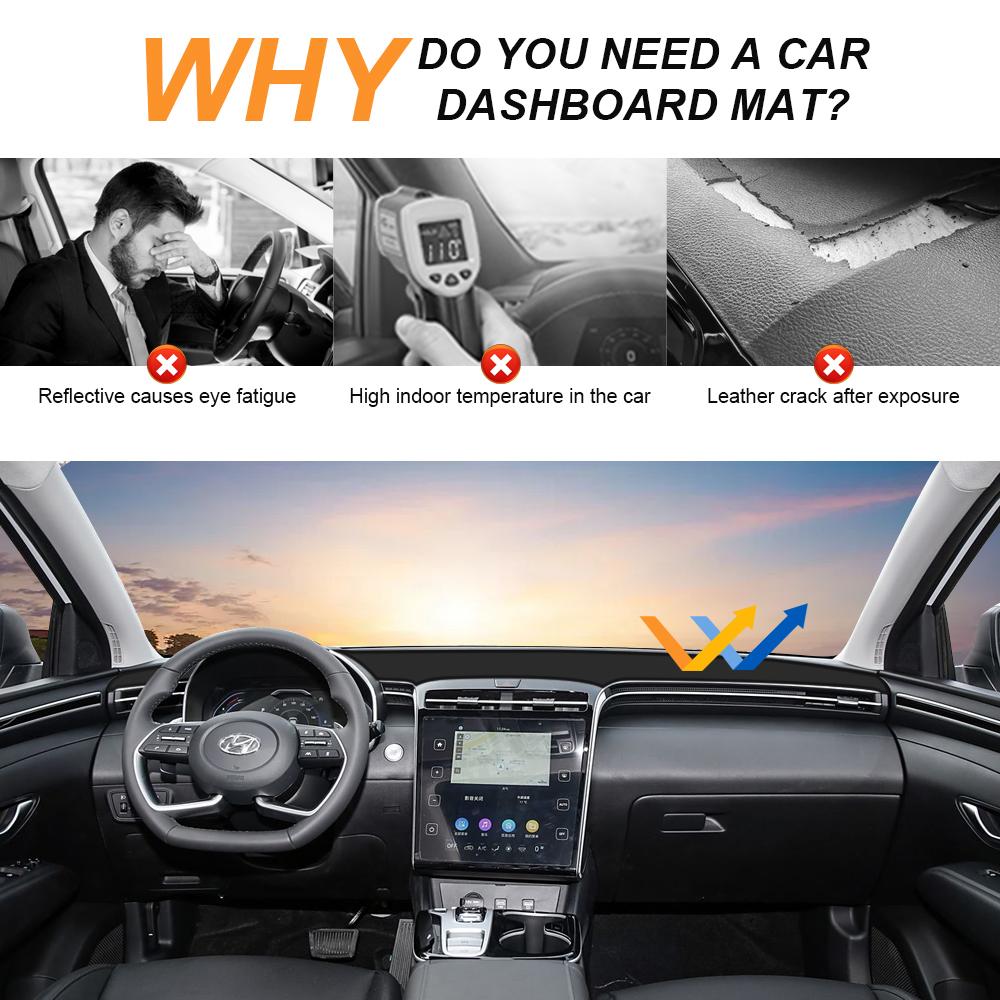 For Hyundai Tucson NX4 2025 2025 2025 Dashboard Cover Mat Pad Dashmat Dash Sunshade Instrument Protector Carpet Car Accessories