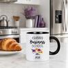 Large Capacity Coffee Cup Graduation Theme Water Cup with Ergonomic Handle Comfortable to