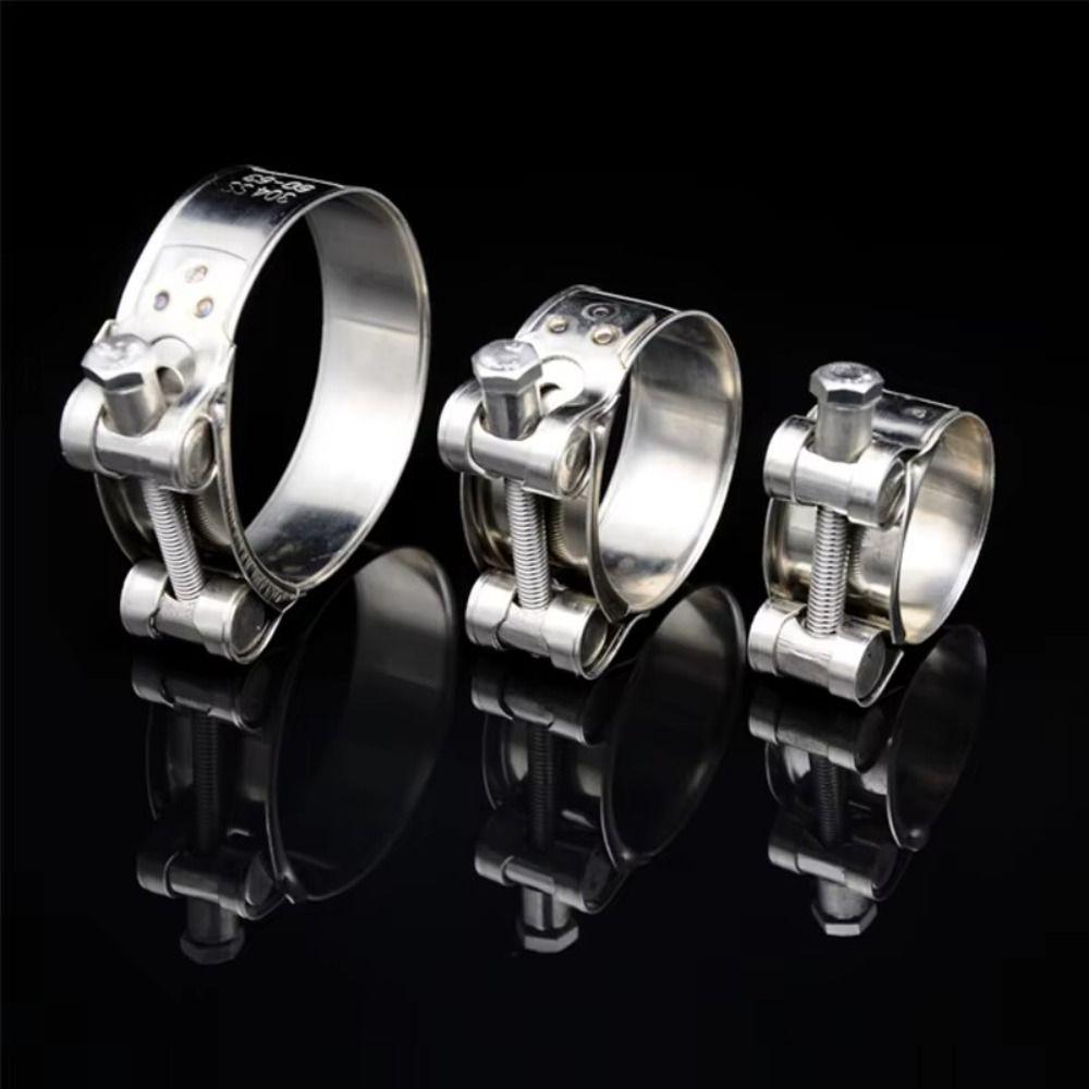 New 304 Stainless Steel Hose Clamps T Bolt Powerful Pipe Clip Tube Clamps