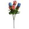 Independence Day Artificial Flower Arrangement for Memorial Day Patriotic Table Centerpiece And July 4th Faux Floral